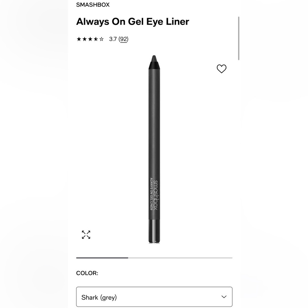 smashbox ALWAYS ON GEL LINER NEW “shark” gray